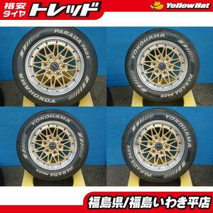 ★福島いわき★ 中古の夏タイヤ・ホイールセット WORK XTRAP 03HC 16X6.5J YOKOHAMA PARADA PA03 215/65R16 2021年製 ハイエース用