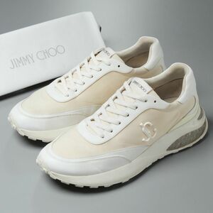 GN7032//*ジミーチュウ/JIMMY CHOO*MEMPHIS LACE UP//メンズ43/キャンバス×レザー/スニーカー/ローカット/靴