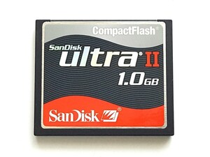 【残り1枚】☆美品☆ CFカード 1GB サンディスク ウルトラII SanDisk Ultra II コンパクトフラッシュ CompactFlash Card