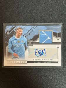 Erling Haaland ハーランド　ジャージ　選手着用 直筆サイン　2023-24 Panini Impeccable Soccer - Jersey Auto - マンC 99枚限定