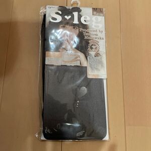 送料無料新品　S＊leg ストッキング ハートチャーム　黒ブラック　左足首ワンポイント　M-L 益若つばさ　Fukusuke 　送料込み