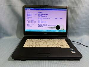 ♪♪送料無料！ジャンクノートPC　FUJITSU LIFEBOOK FMV-A8290 FMVNA1SG BIOS起動OK!1889-9AA587♪♪