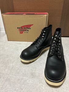 【新品】RED WING SHOES 9070 ブラック US9D プレーントゥ 9D ブーツ