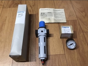 新品未使用★FESTO★★フルオートドレン　圧力計付【192621】★Mpa表示付＋Bar表示付★