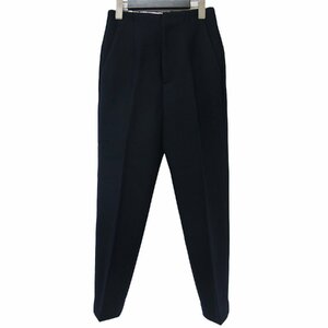 美品 UNITED ARROWS ユナイテッドアローズ パンツ テーパード ウール 23秋冬 ネイビー 紺 34(XS) スリムパンツ ボトムス 秋冬 オフィス