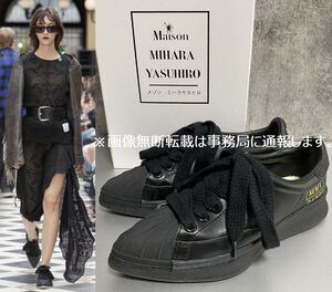 梅澤美波 着用 2023SS Maison MIHARA YASUHIRO メゾン ミハラ ヤスヒロ☆DANDE LOW ポインテッド スニーカー/サイズ36 定価41800円 黒　.