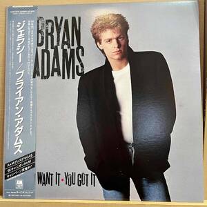 LP■Rock/Bryan Adams/You Want It, You Got It/A&M Records C28Y3014/Japan Press 86年Orig Obi 帯 美盤/ブライアン・アダムス