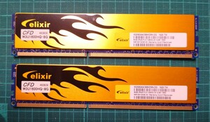 【CFD】 W3U1600HQ-8G DDR3 8GB x 2　合計16GB　ヒートシンク付き　動作確認済み