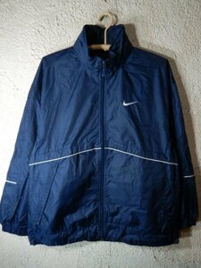 to5467　NIKE　ナイキ　ジップ　ナイロン　ジャケット　ウインドブレーカー　フード収納　裏地メッシュ　人気　vintage　送料格安