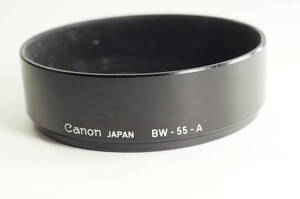 6A『並品』 CANON BW-55-A FD 35mm F2 S.S.C FD 35mm F3.5 キヤノン キャノン レンズフード