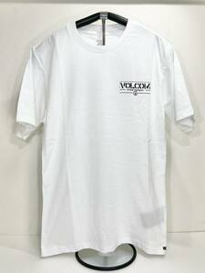 VOLCOM ボルコム AF542104WHT メンズ Mサイズ 半袖Tシャツ ロゴティー シンプルなバックプリント ホワイト色 ヴォルコム 新品即決 送料無料