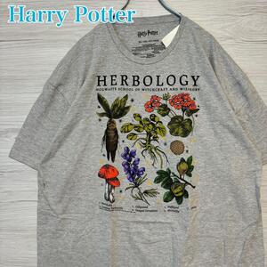 【タグ付き】Harry Potter Tシャツ　2XLサイズ　ムービー　薬草学　マンドレイク　ムービー　キャラクター　一点物　レア　半袖　夏服