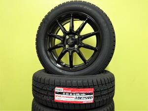 S3426 新品 国産 185/60R16 86Q 4本 ガリット GIZ ギズ トーヨー 2021年製 G05 5.5J +50 4H 100 ブラック 黒 軽量 ノート E13 在庫処分