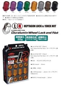 キョーエイ ホイールナット KYO-EI KIC36O Kics レデューラ Lock Nut SET 16pcs M12 P1.25 19HEX 16個 ゴールド ロックナット