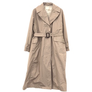 MaxMara マックスマーラ the CUBE ポリエステルコットンベルテッドチェスターコート 902107176 ピンクベージュ系 34 ITXW865IVVBY