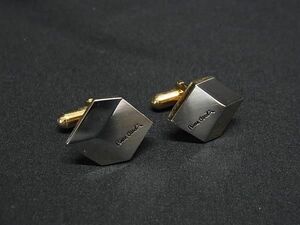 ■美品■ pierre cardin ピエールカルダン カフスボタン カフリンクス アクセサリー 紳士 メンズ ゴールド系×シルバー系 DE4186