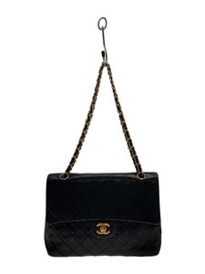 CHANEL◆チェーンショルダーバッグ_マトラッセ25_ラムスキン_BLK/羊革/BLK/無地