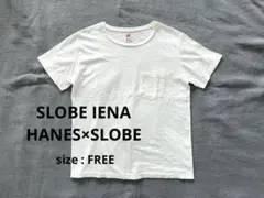 SLOBE IENA  HANES×SLOBE別注 クルーネックTシャツ