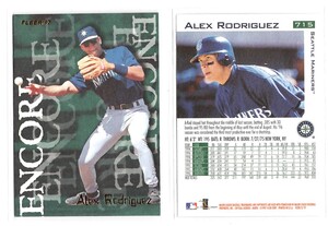 MLB 1997 Fleer Alex Rodriguez アレックス・ロドリゲス　A・ロッド　＃715　新品ミント状態品