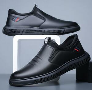 21412-「ビジネスシューズ」似合うような靴が欲しい-最高レザーソフトな質感＠靴を合わせるのってキレイめ　black　 