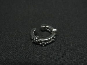 1円 ■美品■ JUSTIN DAVIS ジャスティン デイビス SV925 クロス 十字架 イヤーカフ アクセサリー レディース メンズ シルバー系 FD6191