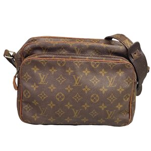 1円～ ルイヴィトン LOUIS VUITTON バッグ ショルダーバッグ 旧ナイル M45244 モノグラム ブラウン レザー 中古