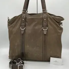 ✨️良品✨️COACH トートバッグ 2way ビジネストート レザー ブラウン