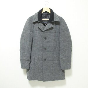 美品 18AW DURBAN ダーバン ライナー2way スタンドカラー ダウンコート パデッドコート L グレー 803