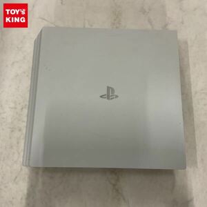 1円〜 破損 欠品 箱無 動作確認/初期化済 PS4 Pro CUH-7200B 1TB グレイシャー・ホワイト 本体