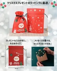 【未使用】AMERIO　クリスマス　ラッピング袋　プレゼント　不織布　ギフト