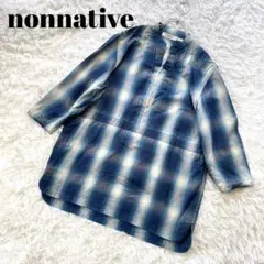 nonnative ノンネイティブ　カウボーイプルオーバーシャツ　ハーフジップ