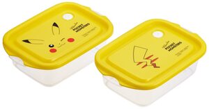 スケーター(Skater) シール容器 500ml 2個セット ポケットモンスター ピカチュウ フェイス 23 抗菌 保存容器 おかず容器 日本