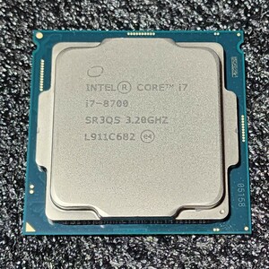 CPU Intel Core i7 8700 3.2GHz 6コア12スレッド CoffeeLake PCパーツ インテル 動作確認済み