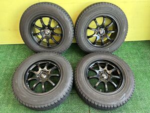 バリ山215/65R16 2020年スダットレス ブリヂストンブリザックDM-V1 タイヤアルミセット 5穴 PCD114.3 ET+45 16×7J ハブ73mm