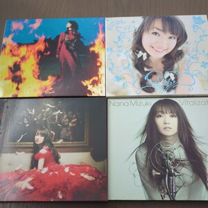 【送料込み】水樹奈々『夢幻』『POP MASTER』『SCARLET KNIGHT』『Vitalization』4枚セット