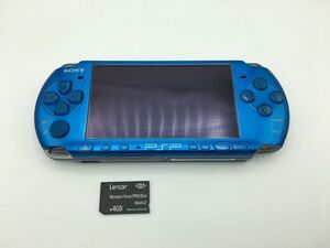 #7553 Sony PSP-3000 本体 ブルー ※バッテリーなし 簡易動作確認済