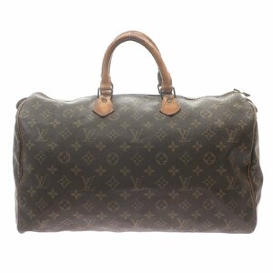 1円スタート LOUIS VUITTON ルイヴィトン スピーディ40 M41522 SA052 ボストンバッグ ハンドバッグ 手提げ ブラウン メンズ レディース