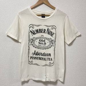 2003 カート期 NumberNine ジャックダニエル Tシャツ ホワイト 白 2サイズ ナンバーナイン NIRVANA 半袖 カットソー Tee archive 4060481