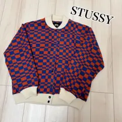 【美品】STUSSY ステューシー ブルゾン チェック マルチカラー Ｍ