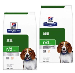 送料300円(税込)■or002■Hills 犬用療法食 減量 r/d チキン 7.5kg 2袋【シンオク】