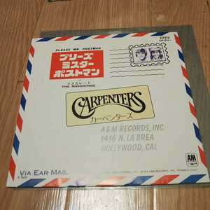 カーペンターズ レコード プリーズ ミスター ポストマン carpenters ドーナツ版 please mr.postman