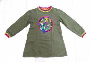 カステルバジャック ★ ワンピース ★ ロゴ・どうぶつプリント入り ★ カーキ ★ CASTELBAJAC KIDS