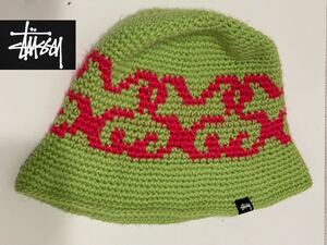 ★STUSSY★ステューシー★クラッシャーハット★バケットハット★グリーン★黄緑★ピンク★