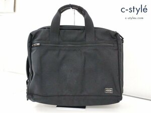 J137b [人気] PORTER ポーター ブリーフケース ブラック STAGE 3WAY BRIEFCASE ショルダー ビジネスバッグ | ファッション小物 G