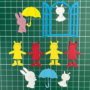 （2135C）雨の日のうさぎ★カット