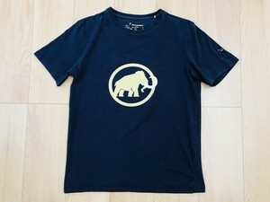 MAMMUT＊プリントTシャツ＊紺＊asia-M