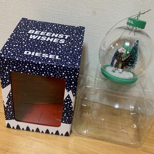 DIESELディーゼル ノベルティースノードームクリスマスオーナメント