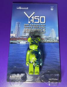 BE@RBRICK 横浜開港150周年記念 Y150 100％ 新品 ベアブリック 横浜港 MEDICOMTOY 2009年 メディコムトイ　開国博