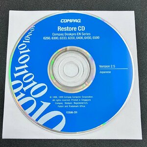 2YXS1637★現状品★Compaq Restore CD for Compaq Deskpro EN Series 6266,6300,6333,6350,6400,6450,6500 Version 2.5