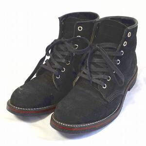 福祉バザー　CHIPPEWA/チペワ ハイカット スウェード ブーツ 25.5相当